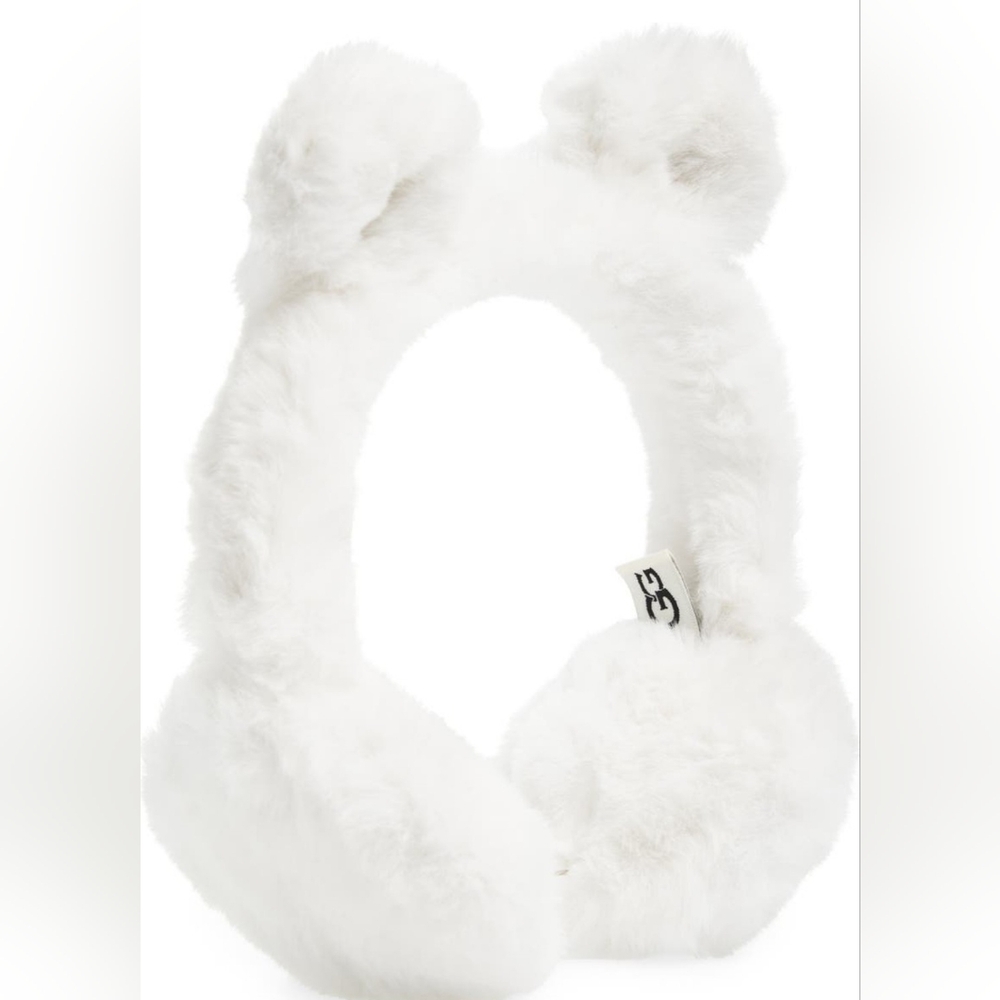 New UGG Faux Fur Earmuffs with Ears - Picture 9 of 10